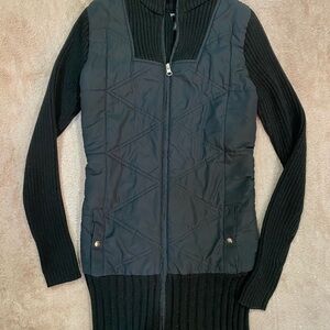 Take Out Black Ribbed Sweater